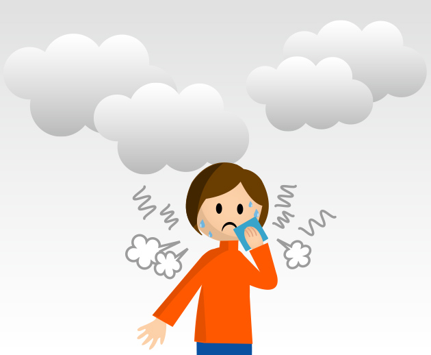 太陽が出ていないのにあつく感じる日があるのはなぜ？